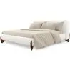 Buy Double bed 180x200 CM - Upholstered in Bouclé Fabric - Emma White 61453 in the Europe